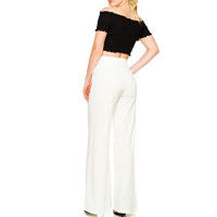 Pantalones largos acampanados simples de color sólido nuevo estilo europeo y americano - details 5