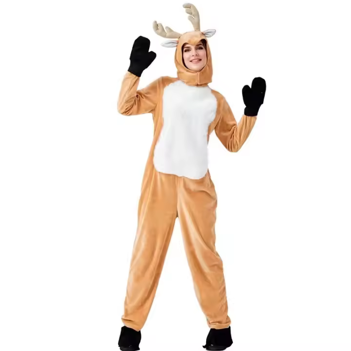 Disfraces de venado para Halloween, trajes de una pieza, adecuados para actuaciones en el escenario, ropa de padres e hijos - 1