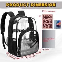Mochila impermeable para hombre y mujer, Bolsa Escolar de viaje portátil, informal, transparente, a la moda, Unisex - details 5