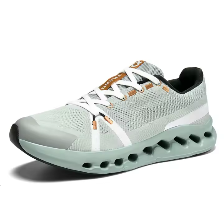 Zapatos para correr de choque lento zapatillas de deporte tejido transpirable con mosca zapatos de hombre - 1