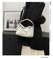 Bolso de mano con patrón de lichi, bandolera de hombro, gran capacidad, geométrico, rompecabezas francés, nuevo - details 0