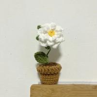 Accesorios de Decoración de Coche Hechos a Mano Rosa, Girasol, Tulipán de Punto Tejido - details 22