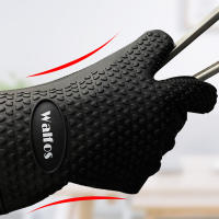 Walfos-guantes largos de silicona para cocina, manoplas resistentes al calor para asar al horno, microondas, 1 unidad - details 4