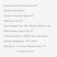 Aqara Sensor de presencia humana FP1 Detector Smart Human body Exists Sensor ZigBee 3.0 Smart Home para APP Aqara home / homekit - details 11