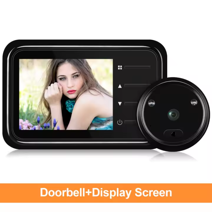 Cámara de Puerta PeepHole Anchtek with Pantalla LCD 2,4 Visión Nocturna IR Ángulo 1 - 1