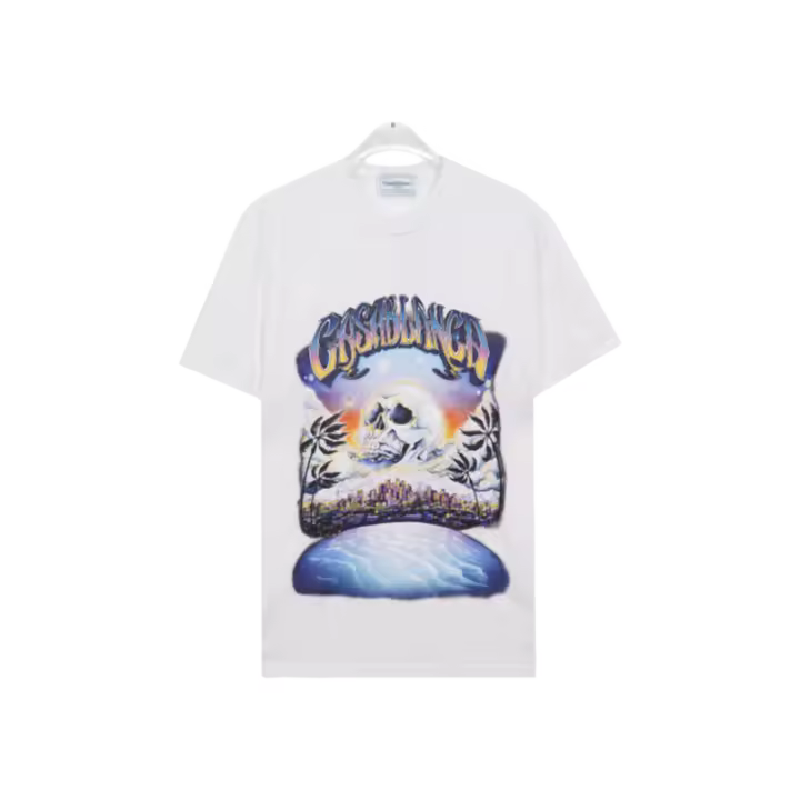 Nueva colección de verano con logotipo impreso frontal, camiseta deportiva de algodón puro con cuello redondo para hombre, camisa informal de estilo básico para pareja - 1