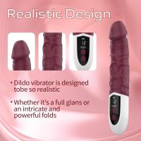 Vibrador de pene de simulación de 10 frecuencias totalmente automático con pantalla Digital, masturbador orgásmico femenino, juguete sexual para adultos - details 14