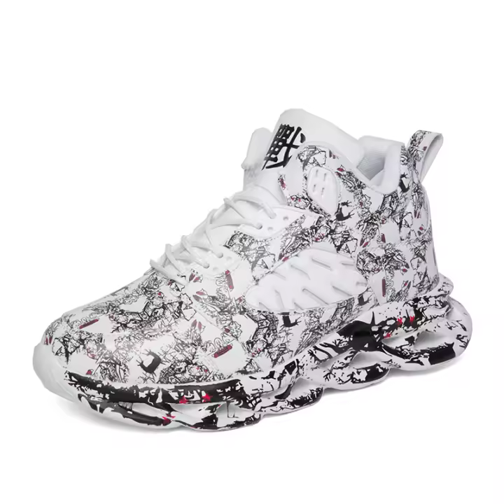 Zapatillas deportivas ligeras y transpirables de baloncesto para hombre, antideslizantes, a la moda, 24b - 1