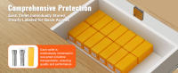 SucceBuy Juego de pinzas de precisión R8 de 13 piezas, 1/8'' - 7/8'', 45 #   Portabrocas de fresadora, TIR de 0,0012"/30μm con 13 cajas de almacenamiento etiquetadas, para fresadoras, prensas de taladro, mandrinadora, centro de mecanizado - details 4