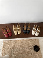 Nuevo nicho retro, cabeza redonda japonesa, zapatos individuales de suela plana, hebilla de una palabra grabada, zapatos individuales Mary Jane - details 42