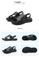 Sandalias de hombre de verano, nuevos zapatos de playa de cuero, zapatillas frescas, suela suave, sandalias de hombre de tendencia, un zapato dos usos, zapatos de hombre. - details 12