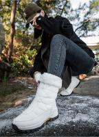 Botas de nieve cálidas de terciopelo para mujer, Botines altos, cómodos, zapatos de senderismo de fondo grueso, Invierno - details 14
