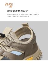 Sandalias para hombre, zapatos informales, zapatillas de playa de verano, comodidad para caminar al aire libre, diseñador de lujo, cuero, moda, deporte transpirable - details 6
