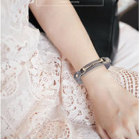 Pulsera de Aleación Versátil Cierre de Herradura Joyería Minimalista Elegante - details 0