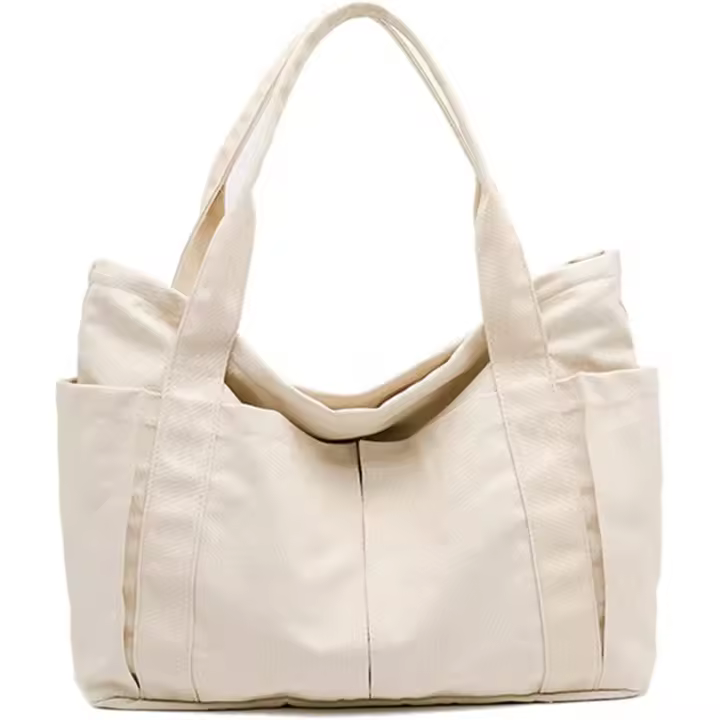 Bolso de mano de lona para mujer, bolso de hombro informal Hobo, bolsos de mensajero de gran capacidad - 1