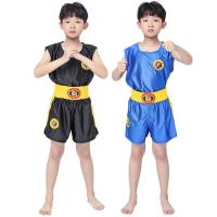 Pantalones cortos de Muay Thai para hombres, mujeres y niños, camiseta MMA, ropa de Kungfu Wushu, artes marciales, Sanda, Rashguard, pantalones de boxeo, uniforme Sanda - details 3