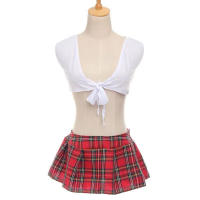 Disfraces de Estudiante Babydoll Lencería Marca Genérica - details 0