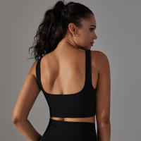 Nessaj-Chaleco de yoga sin costuras, top corto deportivo para fitness, gimnasio, correr, sujetador a prueba de golpes - details 7