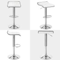 Taburetes Altos Cocina con Reposapiés Regulables en Altura Taburetes Giratorios 360 °   Asiento Tapizado - details 4