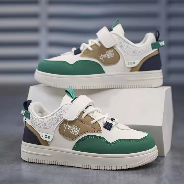Niños 2025 verano nuevas zapatillas deportivas transpirables de malla para niños zapatos de media suela y mayor descanso de suela suave para niños - 1