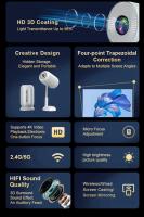 Proyector portatil TS-6 doméstico Oficina HD 4K Doble banda wifi cine en casa - details 12