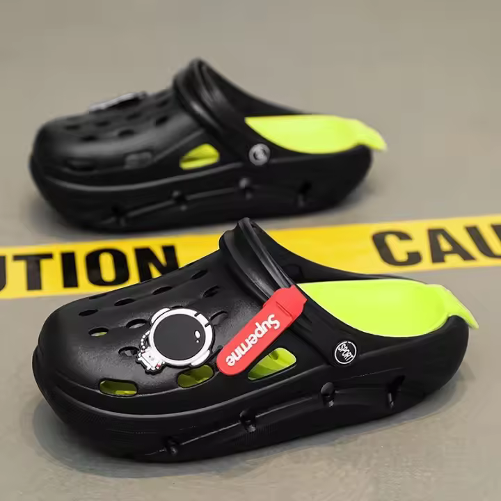 Verano de los hombres al aire libre agujero zapatos EVA plataforma astronauta moda ocio deportes fresco zapatillas eu - 1