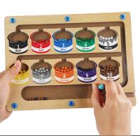 Juguete Montessori magnético para niños, juego de pelota móvil, clasificación de Color, tablero de conteo, entrenamiento de Motor fino, juguetes educativos sensoriales - details 4