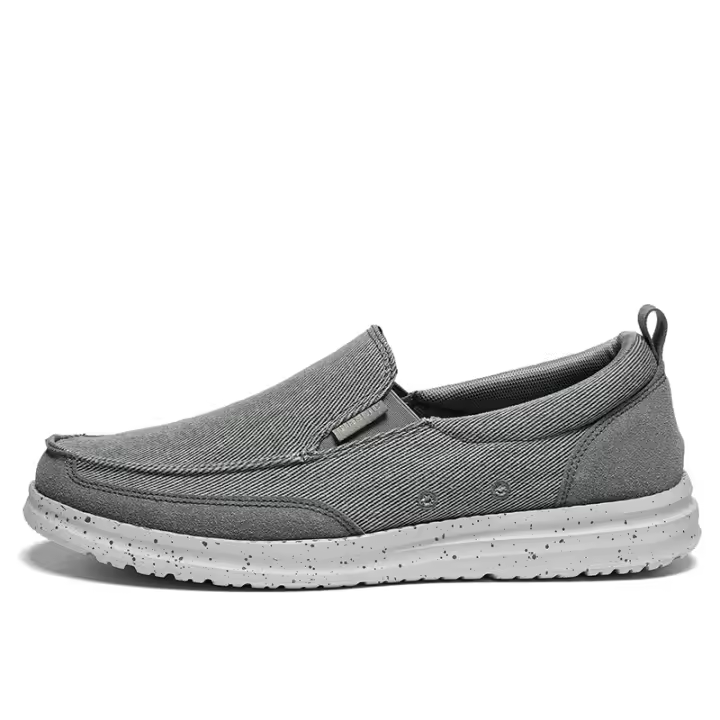 Zapatos de tela para hombre, mocasines casuales de un pedal para hombre - 1