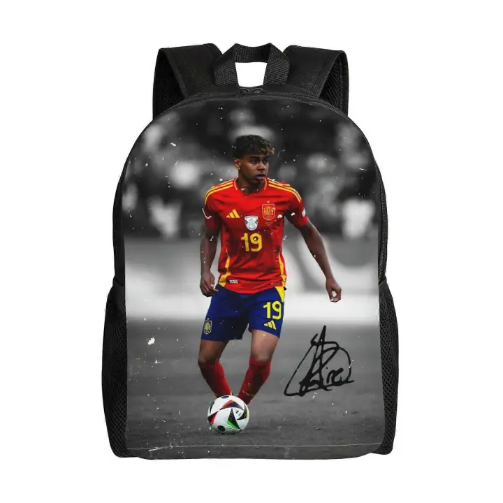 Mochila Deportiva Lamine Yamal para Estrellas Jóvenes Bolsa de Viaje Versátil con Botella de Agua - 1