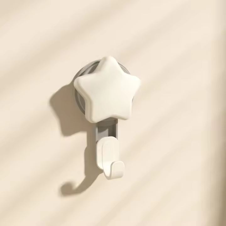 Ganchos adhesivos en forma de estrella con gran capacidad de peso, No requiere perforación, gancho de almacenamiento impermeable, 5 uds. - 1