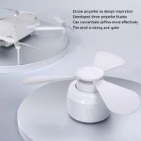 Ventiladores de techo portátiles con gancho para colgar, ventilador eléctrico LED silencioso inalámbrico, recargable por USB con luz nocturna, ventilador para tienda de campaña - details 5