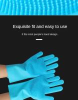 Guantes de Baño de Silicona para Mascotas Limpieza de Belleza para Gatos y Cachorros - details 4