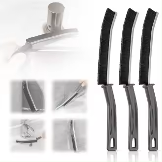 Cepillo de Limpieza Profunda Herramienta de Limpieza para Ranuras y Azulejos con Mango Largo 3PCS - 1