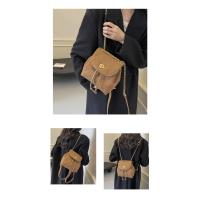 Bolso de cadena de nicho, bolso de cubo Xiaoxiangfeng, mochila mate, de un solo hombro de moda, mochila con estampado de leopardo. - details 19