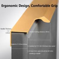 Perilla moderna de aleación de aluminio para puerta de armario, tirador oculto para cajón de cocina - details 3