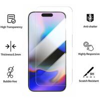 Protector de Pantalla de Vidrio Templado para iPhone 16 Pro Max Cubierta Completa, Anti-Arañazos, 4PCS - details 1