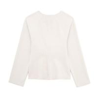 Primavera mujer moda abrigo sólido cuello pico manga larga cinturón cárdigan chaqueta mujer Casual Chic Slim mujer nuevo en abrigos Top - details 6