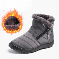 Zapatos cálidos de invierno para mujer, botas de nieve para exteriores, botines cortos para mujer, zapatos - details 0