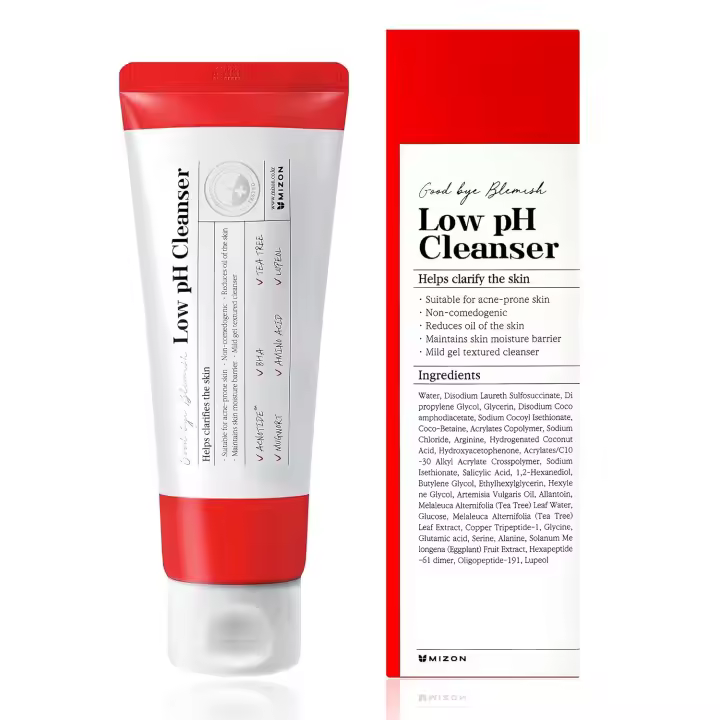 MIZON Good Bye Blemish Limpiador de bajo pH, limpiador de piel problemática, cuidado de la piel coreano, tratamiento de manchas de acné, calmante para - 1