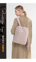 Mochila para computadora portátil para mujer, bolsa de viaje de negocios, mochilas para computadora portátil al aire libre, 14 pulgadas, grande, delgada, impermeable, mochila para computadora, color rosa, ligera - details 5