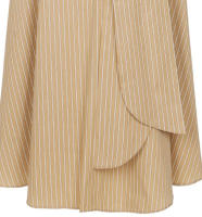 BGTEEVER Primavera Verano elegante con cordones de cintura alta faldas acampanadas femeninas elegantes faldas largas holgadas a rayas para mujer - details 19