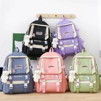 Mochila escolar Kawaii para niños y niñas, bolsa para ordenador portátil, para estudiantes, 5 piezas, 2023 - details 38