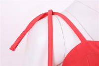 Vestido de fiesta midi sin tirantes de verano para mujer, liso, ajustado, línea A - details 28