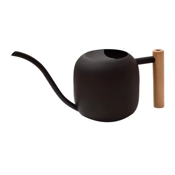 Regadera para plantas de interior, maceta bonita de 1,2 l/41OZ, regadera de acero inoxidable para jardín con boquilla larga - 1