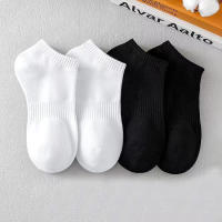 Calcetines deportivos tobilleros para hombre, medias transpirables de corte bajo, de algodón, suaves, informales, 5 pares - details 1