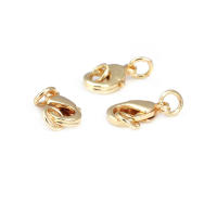 6 uds. De latón de Color dorado de 18K con cierres circulares de langosta, cierres para collares, pulseras, suministros para fabricación de joyas, accesorios Diy - details 7