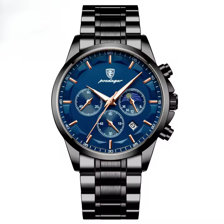 Reloj deportivo para hombre nuevo suizo, reloj de cuarzo impermeable multifuncional - 1