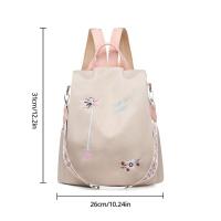Mochila De Oxford Impermeable Para Mujer Estilo De Moda Antirrobo Con Bordado Gran Capacidad Para Viajes Bolso De Hombro Y Mano - details 0