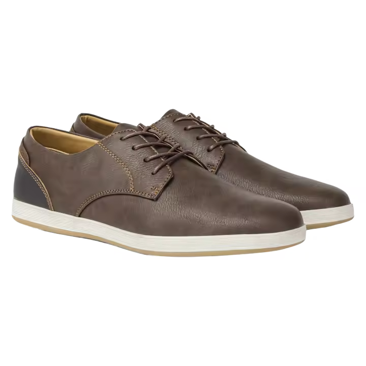 Zapatos Casuales De Cuero Para Hombre 7-13 Moda Cómodos 2024 Marca Suela De Goma Antideslizante Talla Verdadera - 1