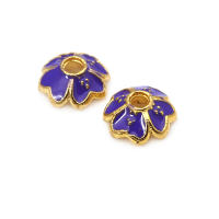 Tapetes de Flores de Brasso Dorado 18K 30PCS Accesorios de Joyería DIY de Alta Calidad - details 7